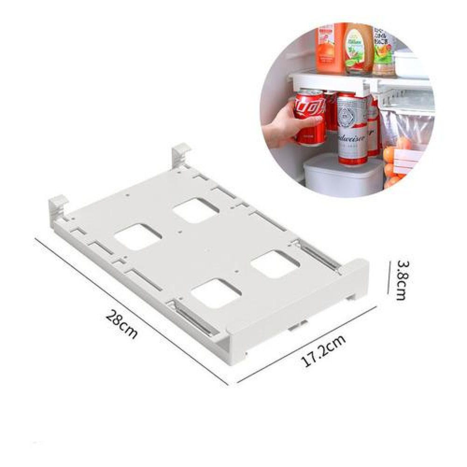 Organizador Dispensador De Latas Para Refrigerador Colgador image number 5.0