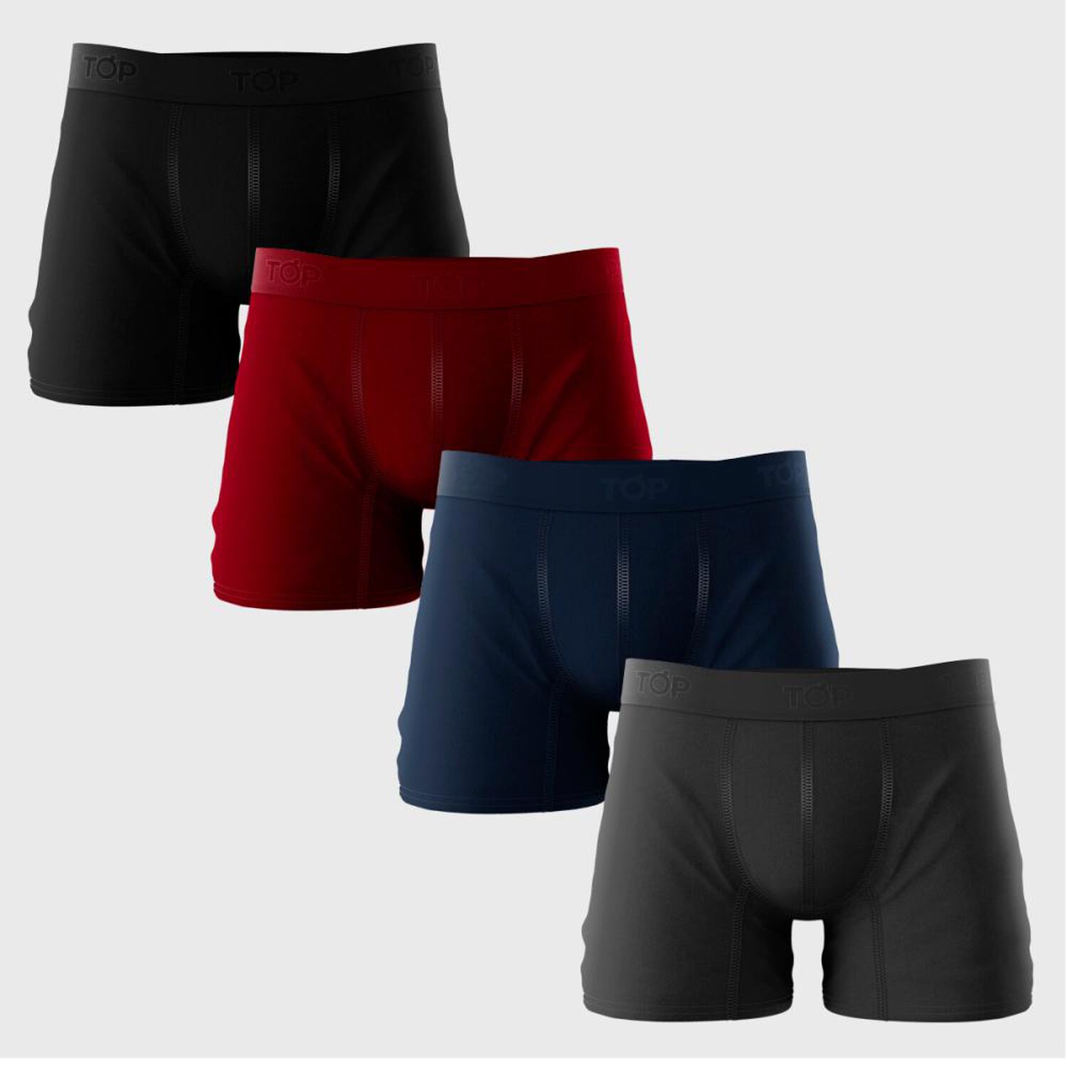 Pack 4 Boxer Medio Algod&oacute;n Color Top image number 0.0