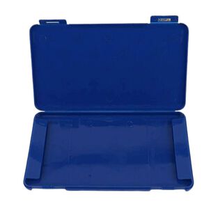Porta Mascarillas Antibacterial Rectangulares 19cm Azul