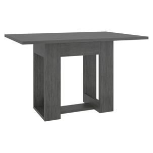 Mesa De Comedor Capacidad Para 4 Puestos 74x120x85 Cm Gris