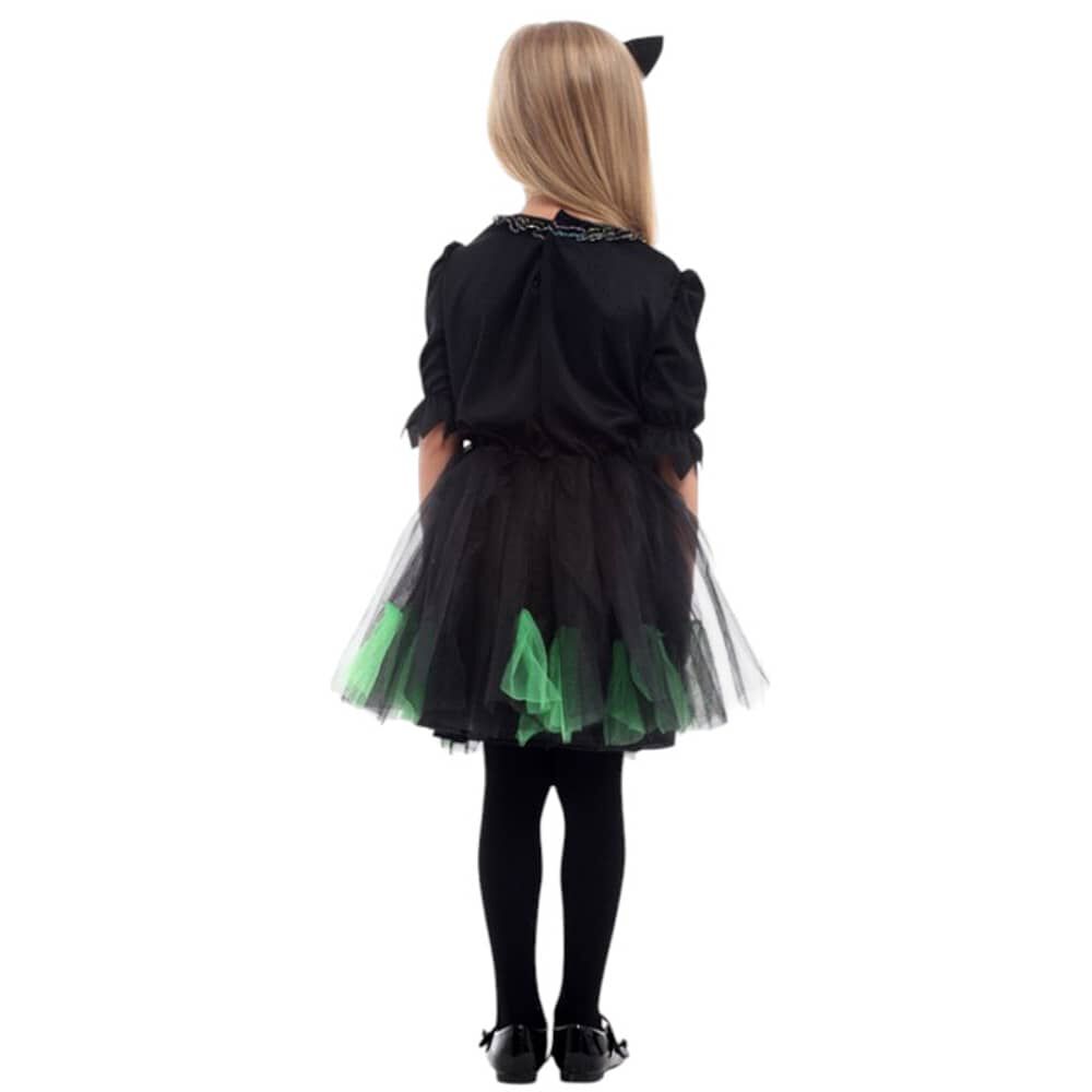 Disfraz Infantil Gato Verde Vestido Ni&ntilde;a image number 4.0