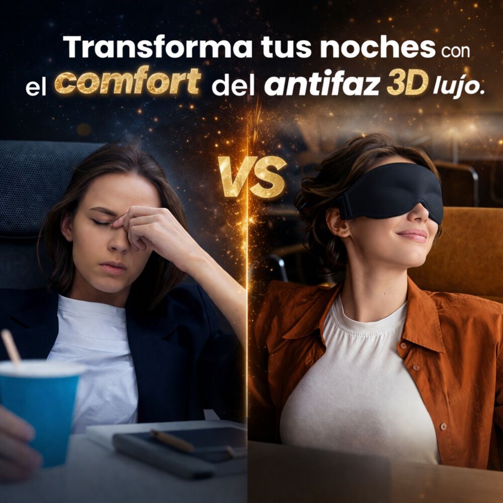 Antifaz 3d Total Oscuridad Suave Ajustable image number 5.0