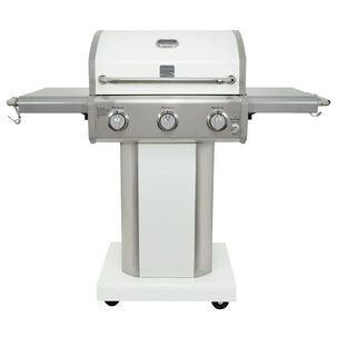 Parrilla A Gas 3 Quemadores - Color Blanco