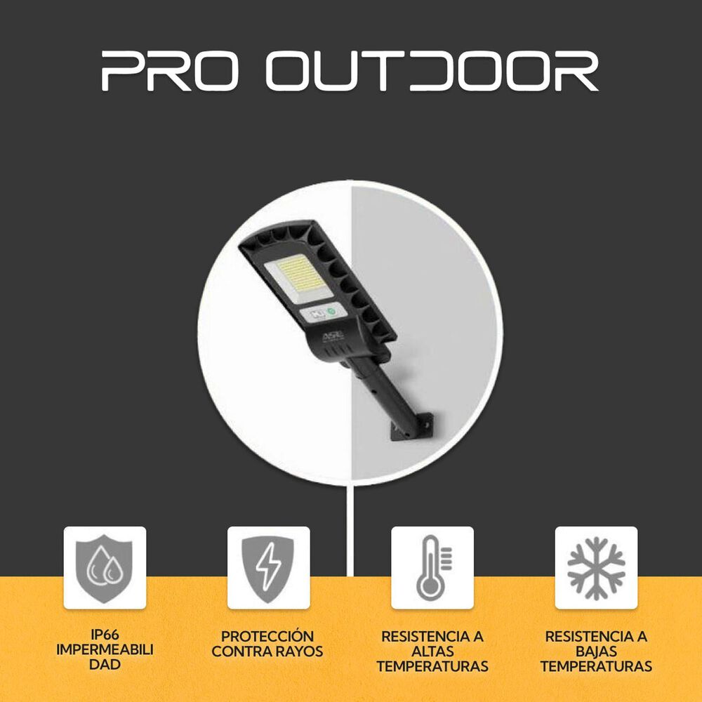 Pack 2 Luminaria Led 100 W Solar Contra Agua image number 2.0