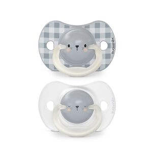 Chupete Noche Fisiológico Silicona 0/6m 2u Bear Chupete Noche Fisiológico Silicona 0/6m 2u Bear