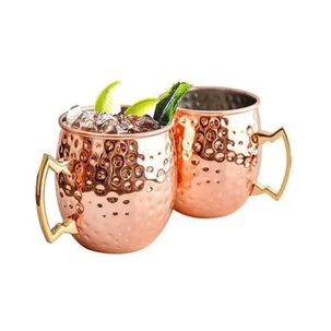 Pack 2 Mug Cobre Vasos Tragos Moscow Mule 500 Ml