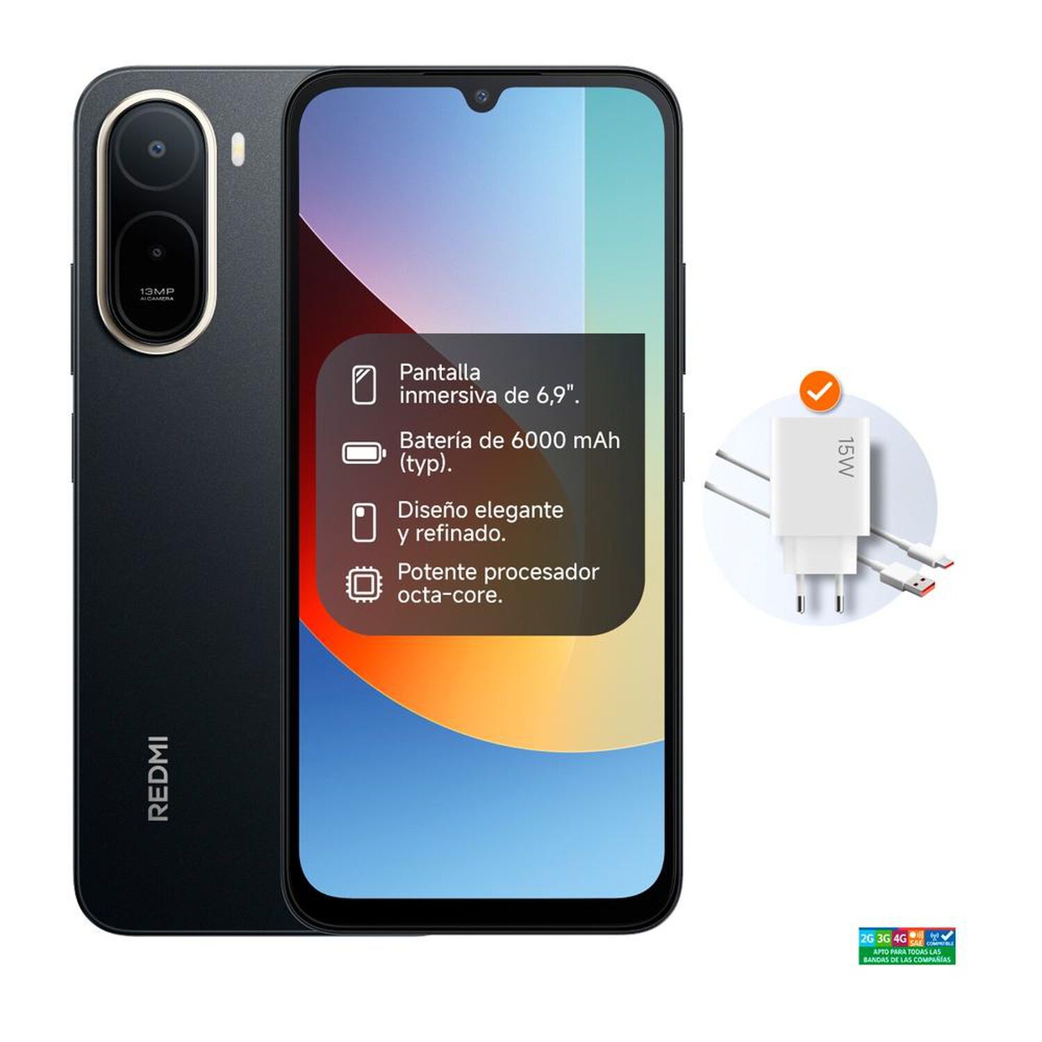 Smartphone Xiaomi Redmi A7 Pro / 128 GB / Negro / Liberado image number 1.0