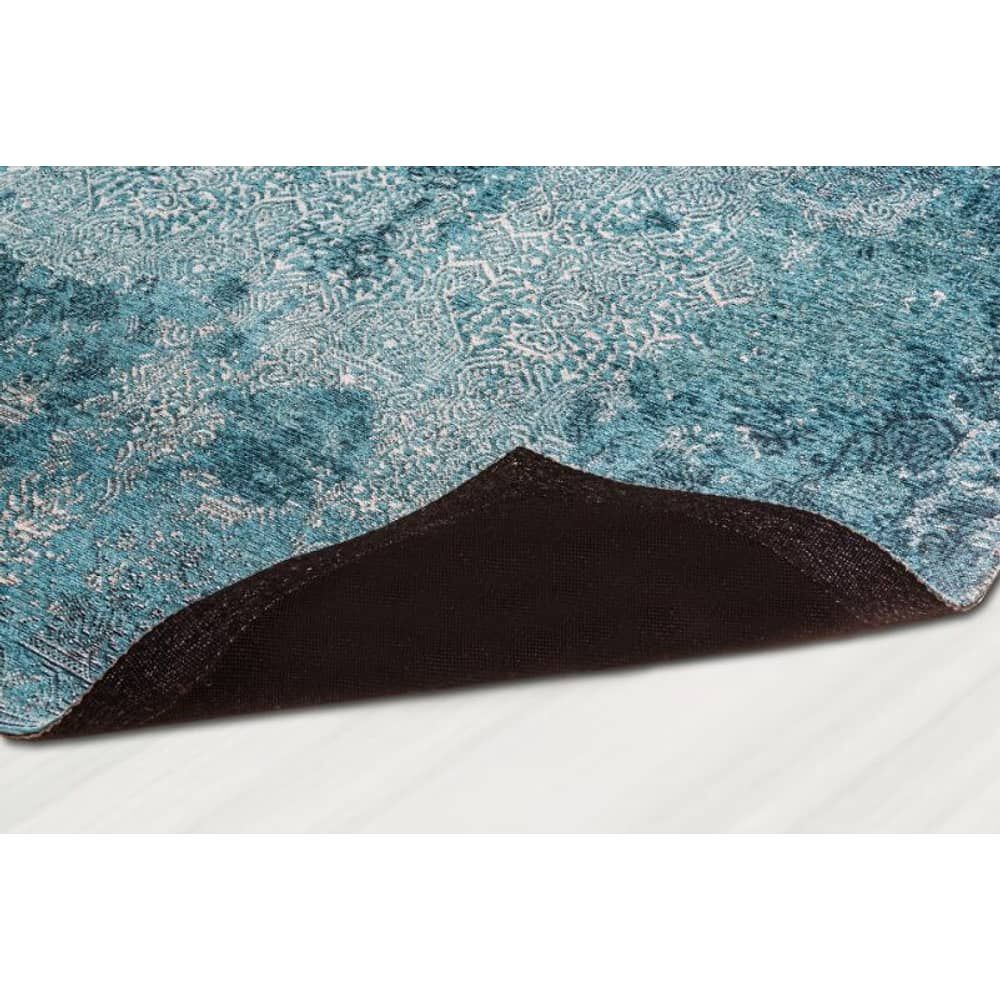 Alfombra Jacquard Turquesa Rectangular Mediana image number 2.0