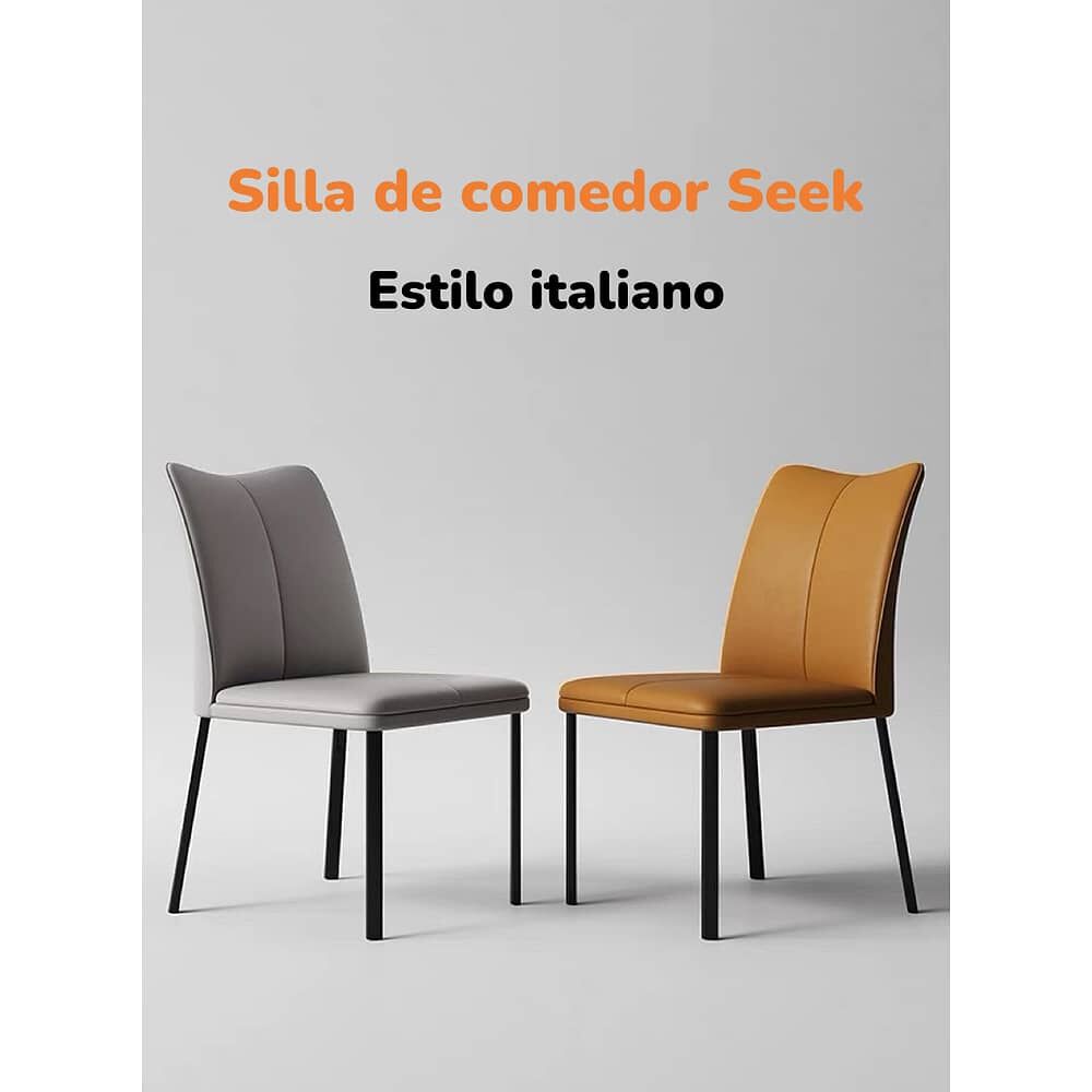 Pack 2 Sillas De Comedor Gris Seek By Lubabycas image number 2.0
