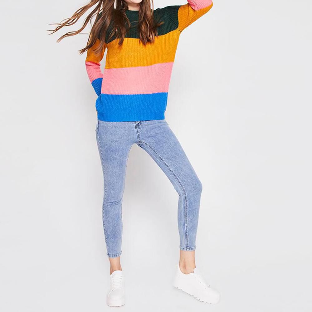 Sweater Bloque Color Mujer Freedom image number 1.0