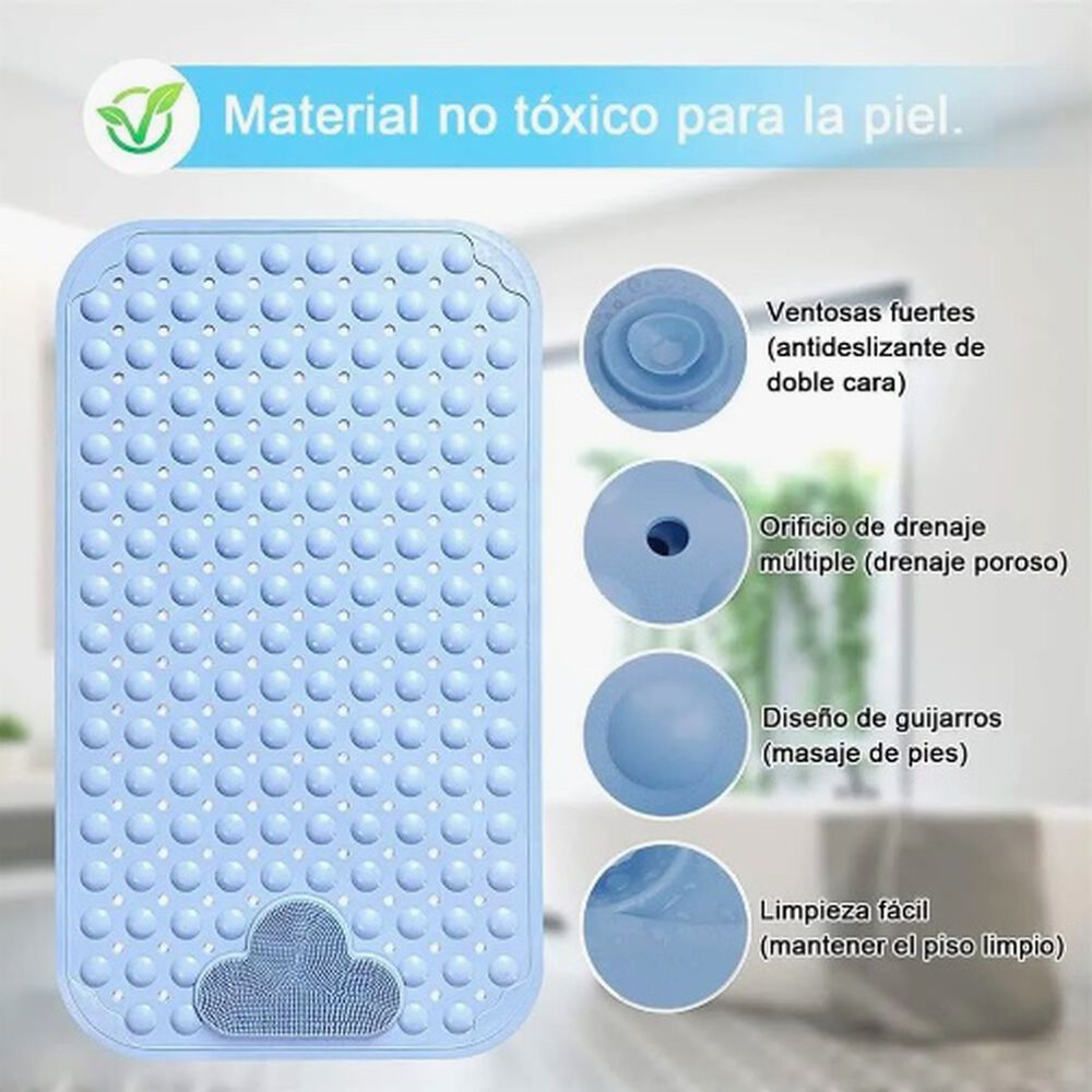 Piso De Goma Antideslizante Celeste image number 4.0