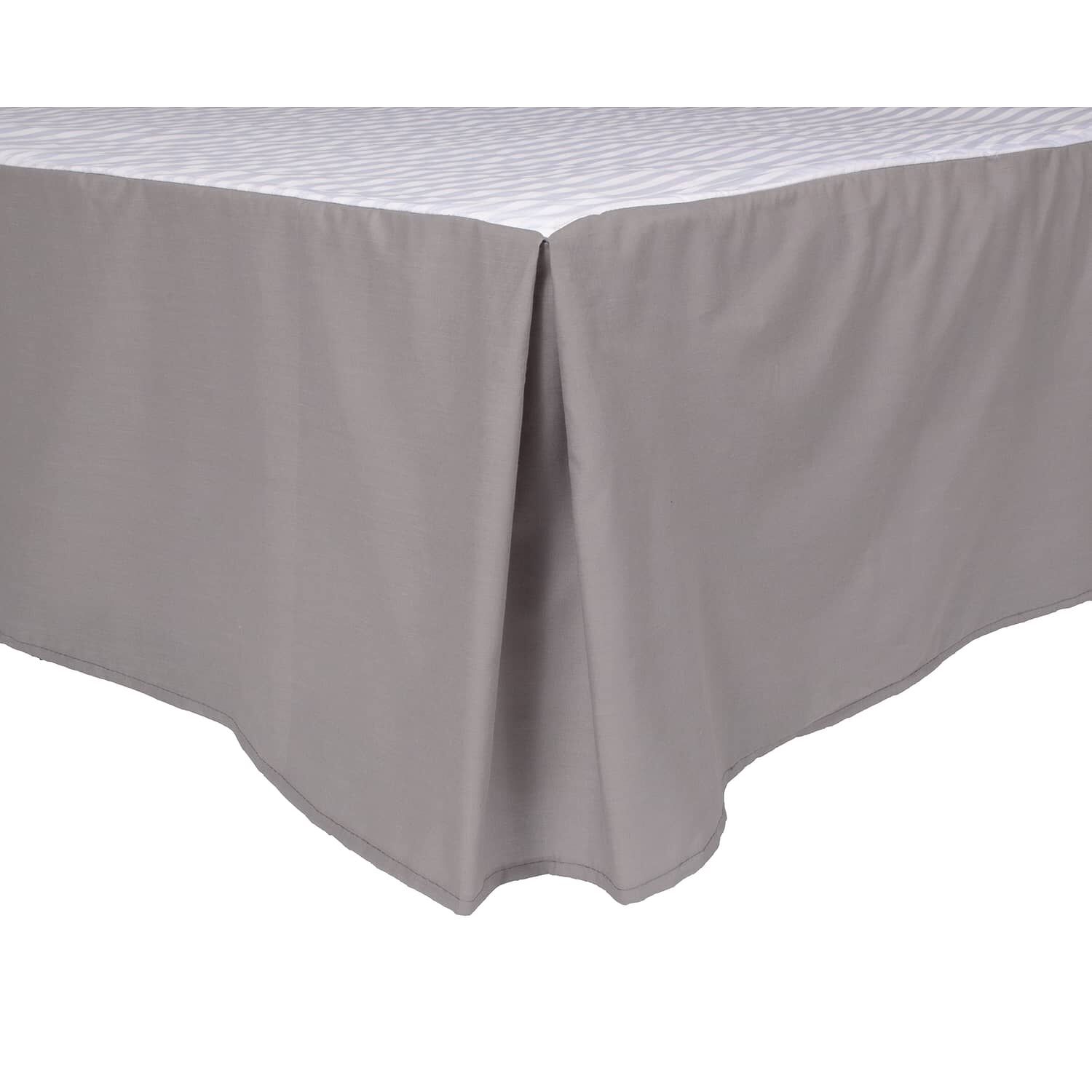Faldon Unicolor King Color Gris 144 Hilos Arthome image number 0.0