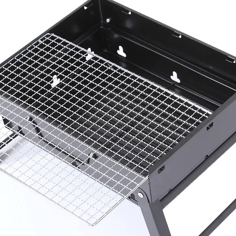 .mini Parrilla De Carb&oacute;n Port&aacute;til Plegable Acero Inoxidable image number 1.0