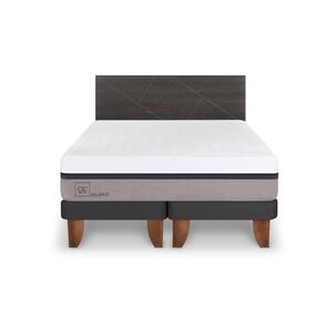 Cama Europea Cic Balance / King / Base Dividida + Respaldo