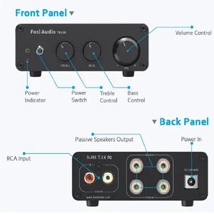 Mini Amplificador De Audio De 600w - Fosi Audio Tb10d