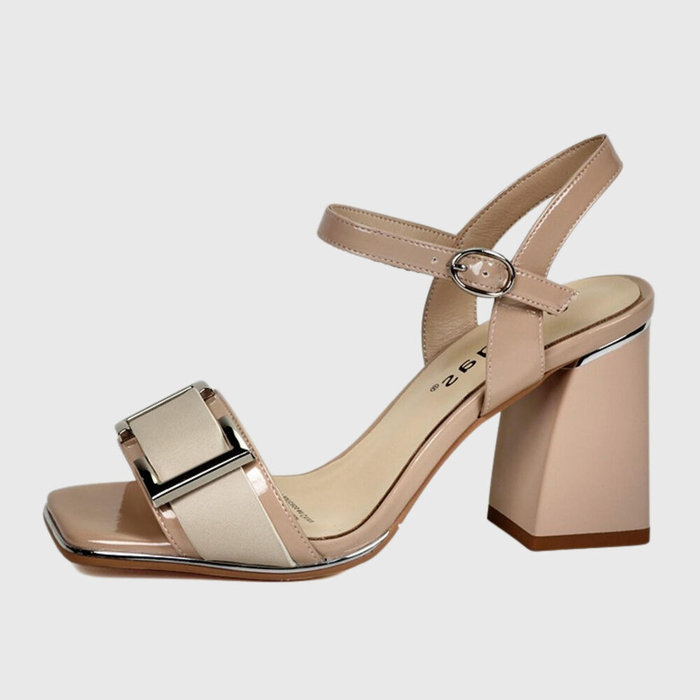Sandalia Cuero Valeria Beige image number 1.0