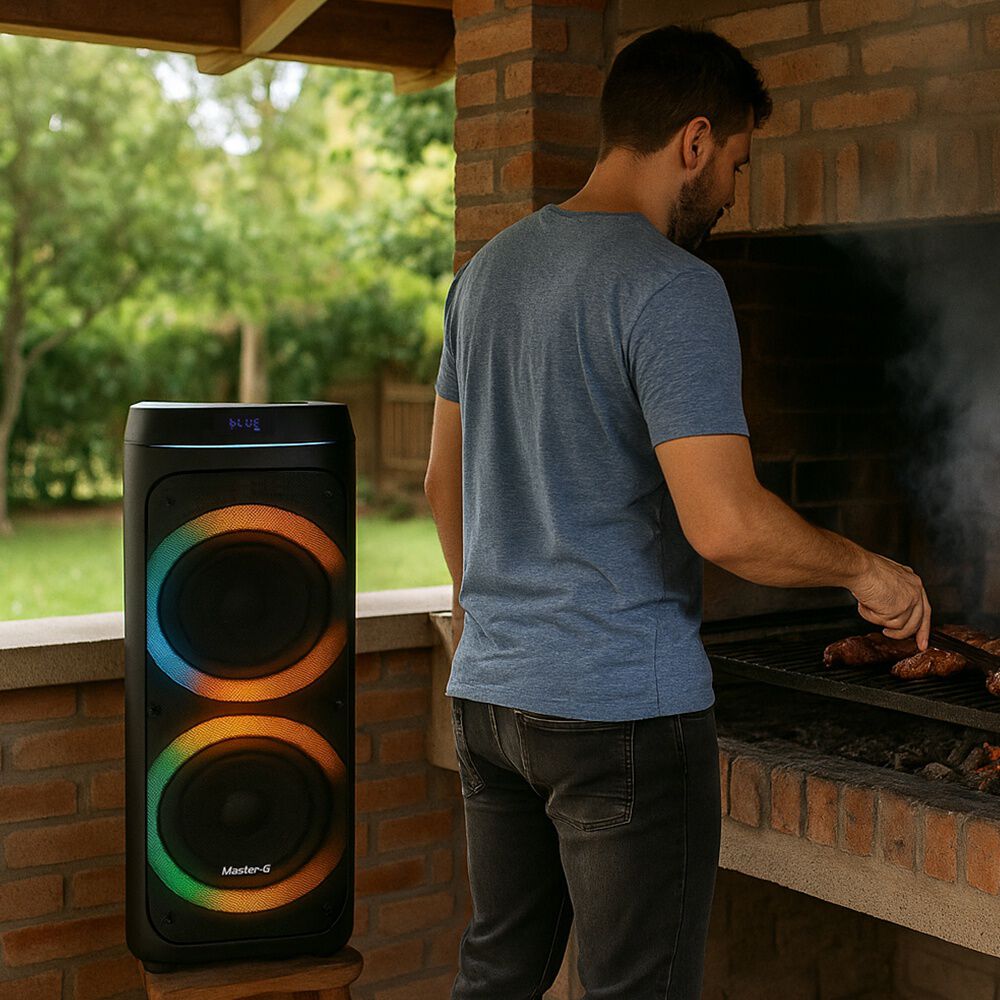 Parlante Karaoke Bluetooth 8" X2 60w Mgphantom image number 4.0