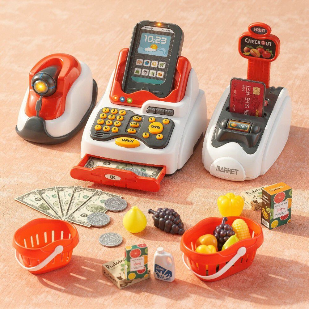 Juguete Infantil De Caja Registradora Para Ni&ntilde;os 3 En 1 image number 0.0