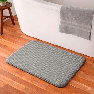 Alfombra De Ba&ntilde;o Nautica Home Popcorn 40x60cm Gris Claro