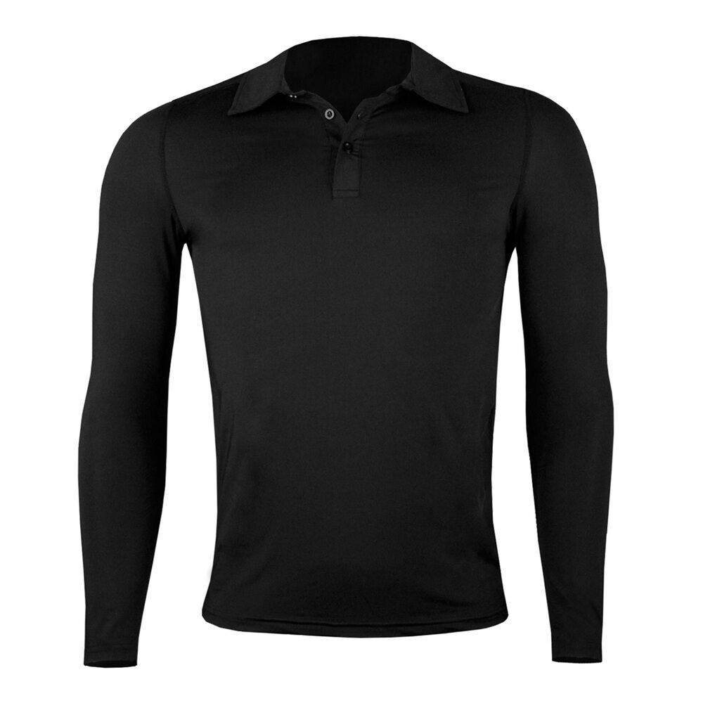 Polera Dry Fit Manga Larga Con Cuello Pale Hombre image number 0.0