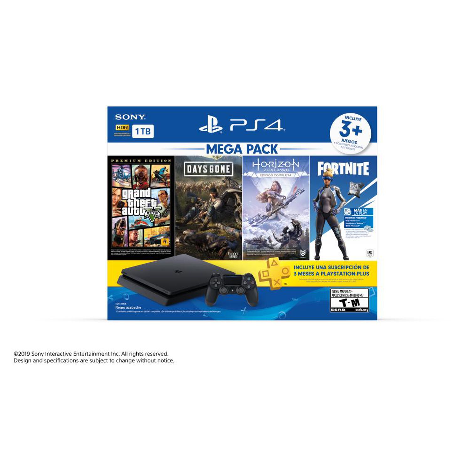 Consola PS4 Mega Pack 1 TB + 3 Juegos + Control DualShock image number 2.0