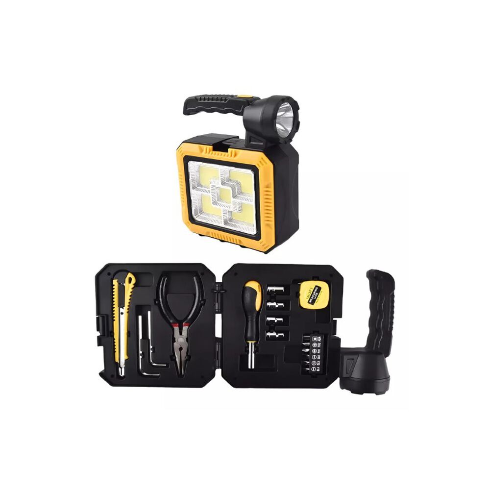 Lámpara Linterna Solar Led Portátil 4 En1 Kit De Herramientas image number 0.0