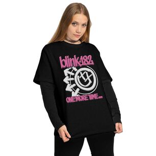 Polera Blink 182 One More Time Relieve Fucsia