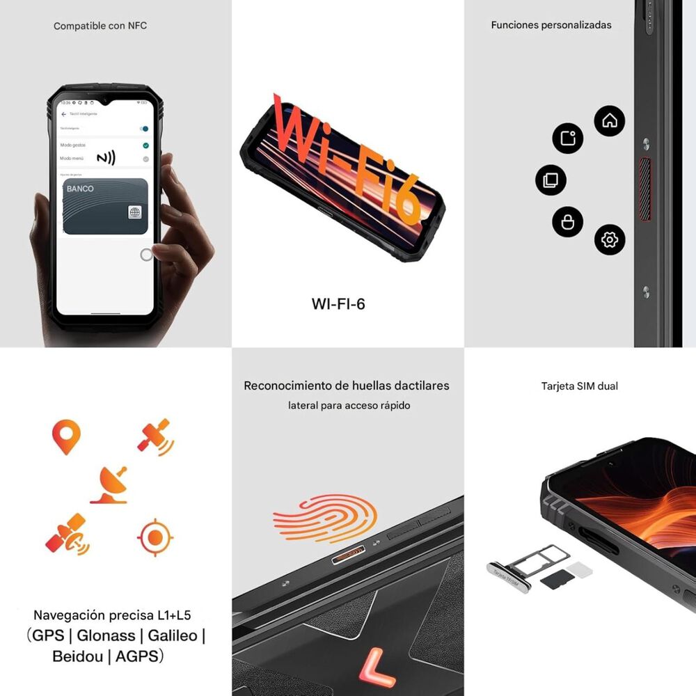 Doogee V Max Plus - Bater&iacute;a Monstruo Dura D&iacute;as Uso Extremo image number 7.0