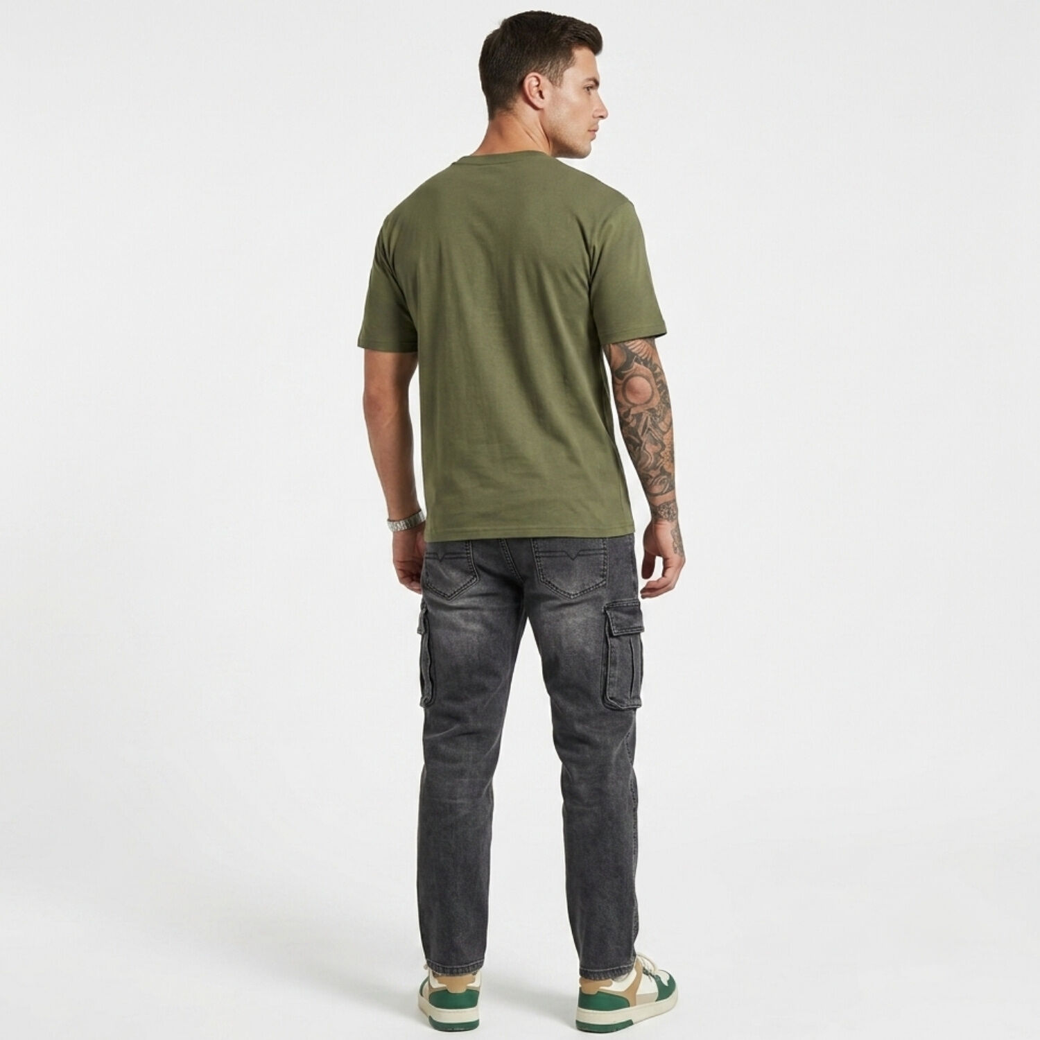Pantalon Jeans Cargo Hombre Mosaico image number 2.0
