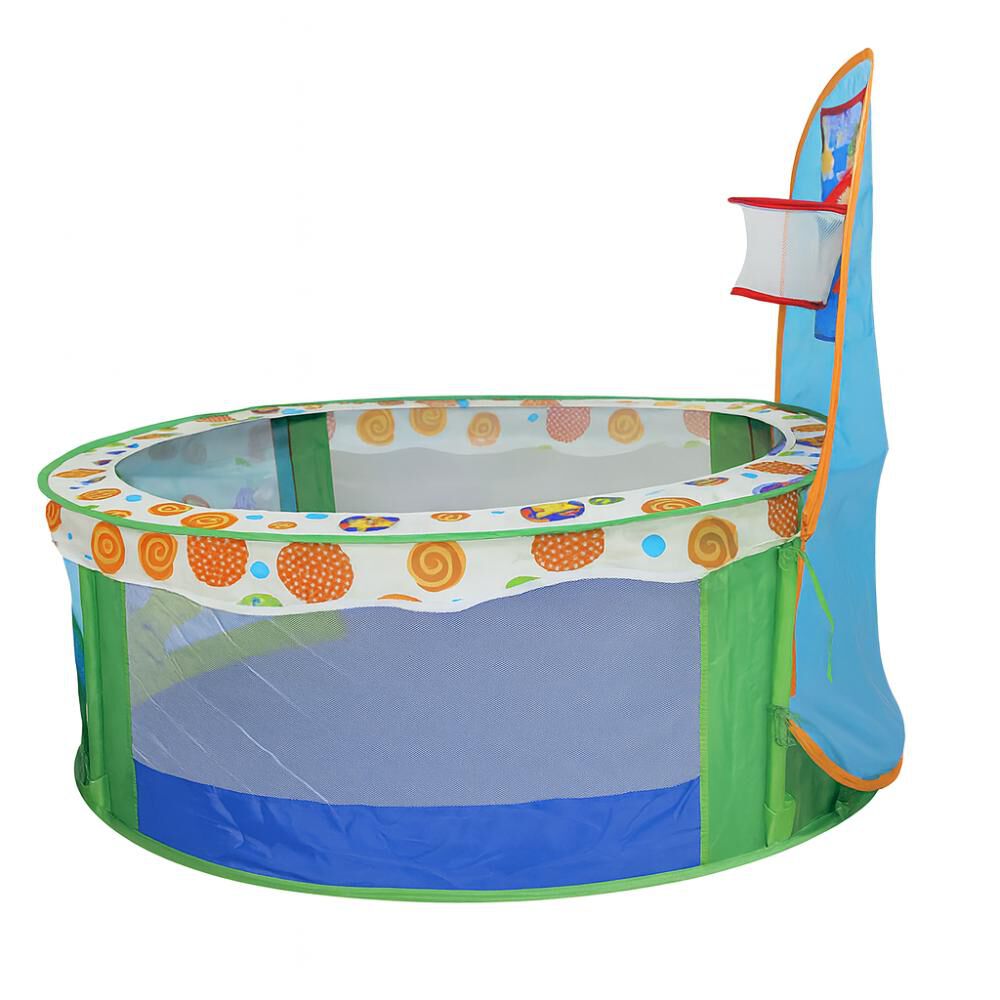 Piscina De Juegos Infantil Plegable Con Canasta Basketball image number 3.0
