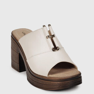 Sandalia Cuero Wilany Beige