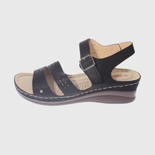 Sandalia Confort Negro Modelo Italiano Art. 5ask76601black