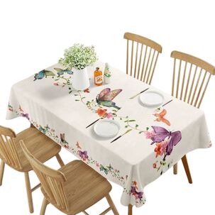 Mantel De Mesa Rectangular Impermeable Estampado Medida 140cm X 220cm