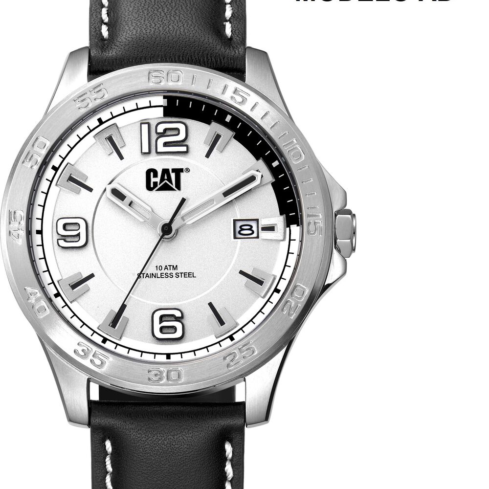 Correa Pulsera Cat Hombre Ad Negro-blanco image number 1.0
