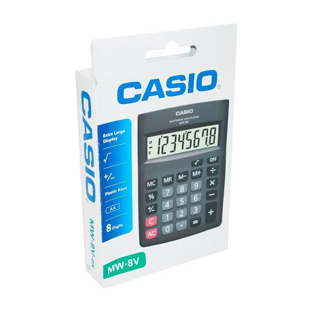 Calculadora De Escritorio 8 D&iacute;gitos Casio Mw-8v-bk image number 2.0