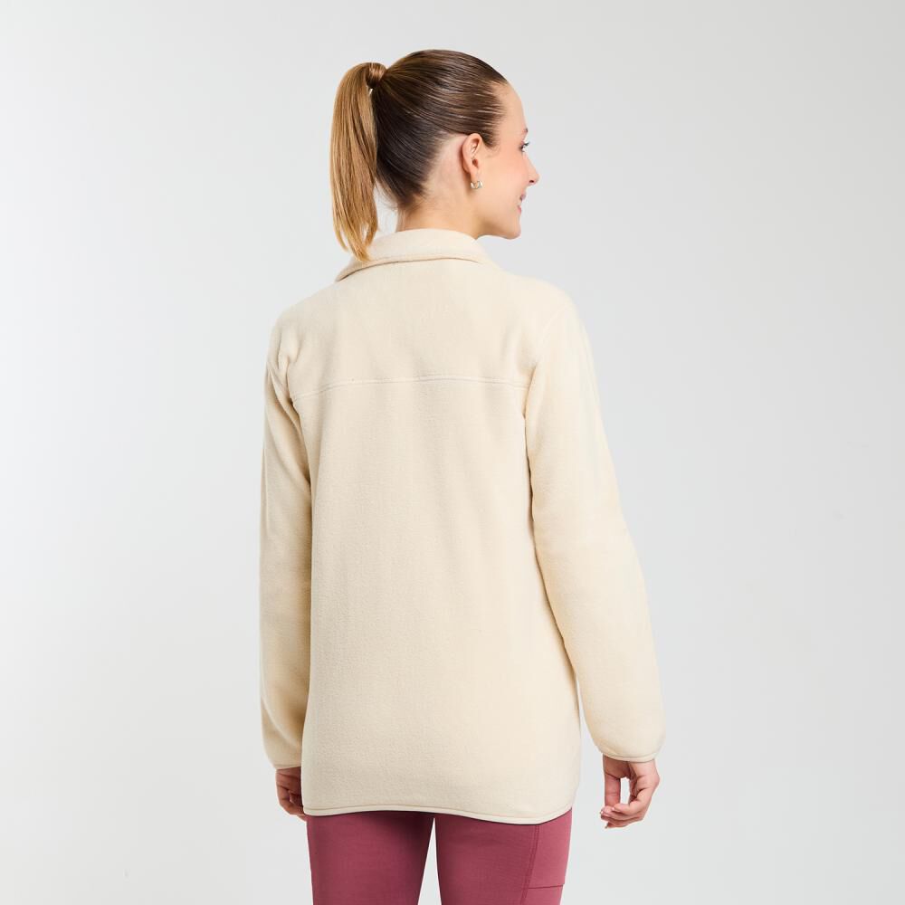 Polerón Deportivo Cuello Alto Mujer Wetland image number 3.0