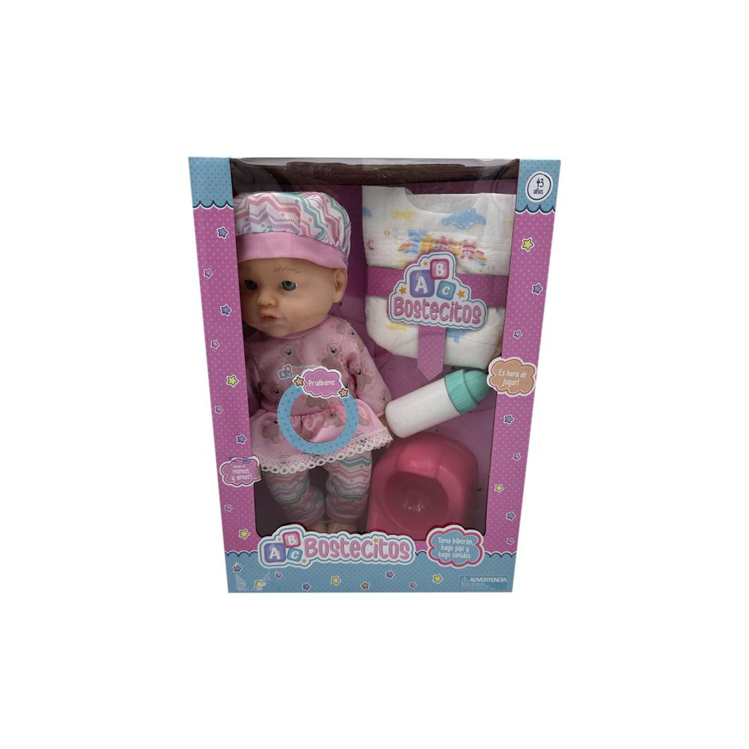 Mu&ntilde;eca Babydoll Bostecitos Pip&iacute;, 3 Accesorios Con Try Me Surtido image number 6.0