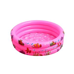 Piscina Infantil Inflable 120cm Verano Resistente Niños Rosa