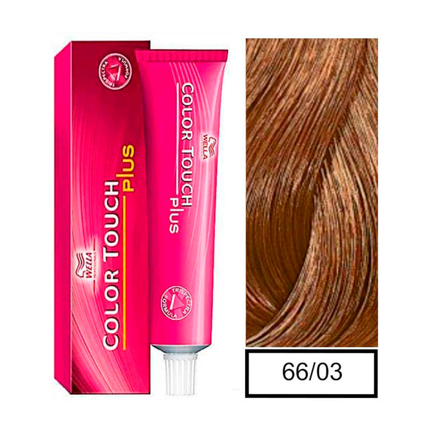 Wella - Tintura Semipermanente Color Touch Plus 66/03 Rubio Oscuro Intenso Natural Dorado 60 Ml + Per&oacute;xido En Crema De 1,9% image number 0.0