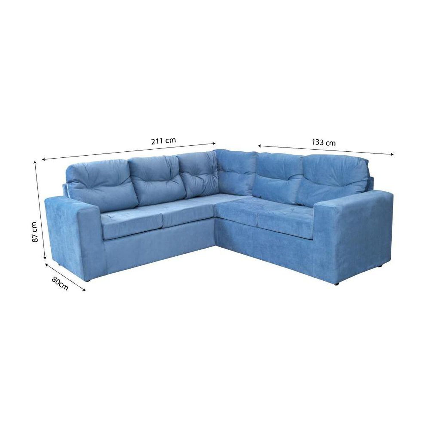 Sofa Seccional Casaideal 2P Lyon Felp / 5 Cuerpos image number 6.0