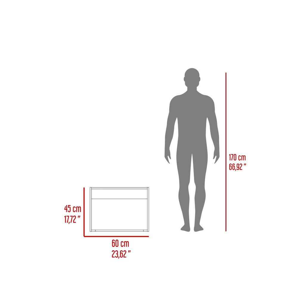 Mueble Para Microondas 60x45x40 Cm Blanco image number 7.0
