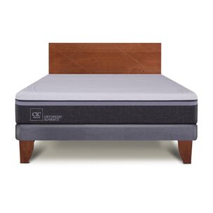 Cama Europea Cic Ortopedic Advance / 2 Plazas / Base Normal + Respaldo