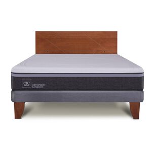 Cama Europea Cic Ortopedic Advance / 2 Plazas / Base Normal + Respaldo