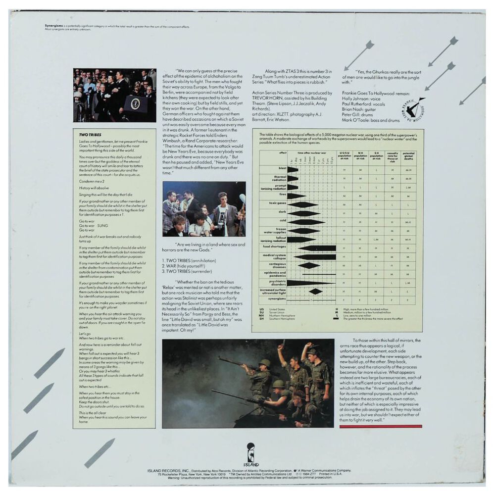 Frankie Goes To Hollywood - Two Tribes | 12" Maxi Single Usado image number 1.0