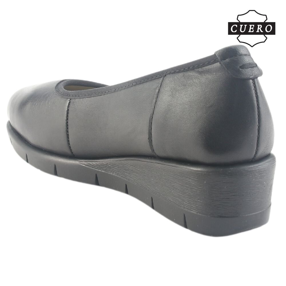 Zapato De Cuero Chalada Mujer Calafate-4 Negro Casual image number 4.0