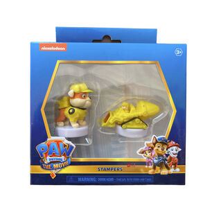 Figuras Juguetes Paw Patrol Rubble Con Maquina - Ps