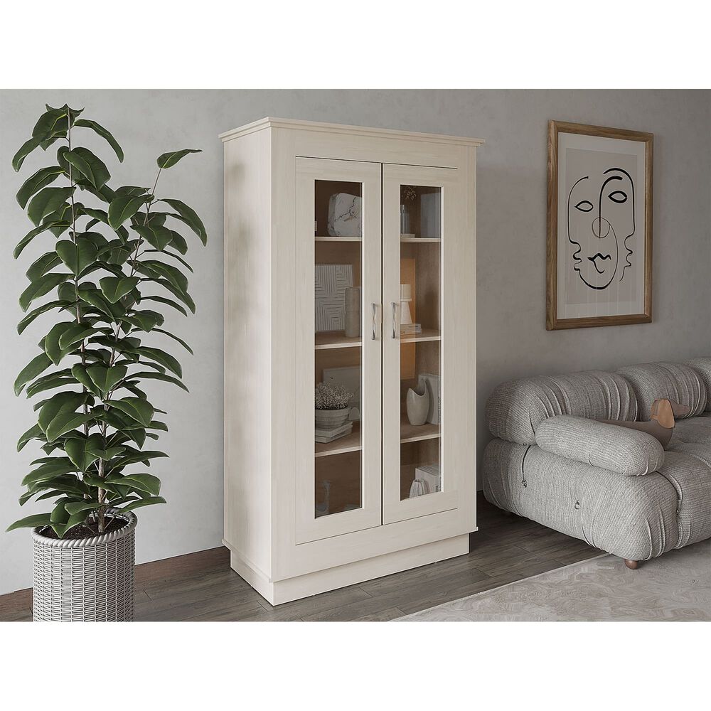 Vitrina 2 Puertas 3 Estantes Fm-005b Blanco image number 6.0