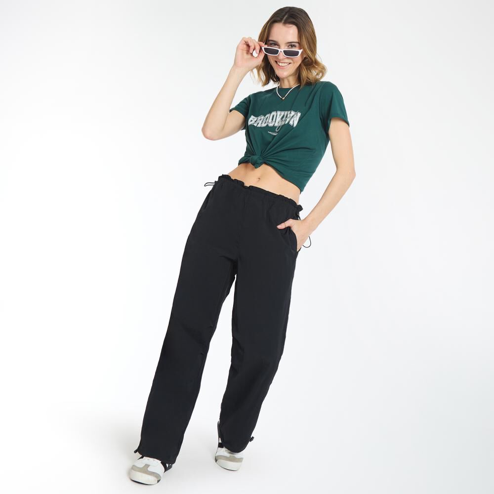 Pantalón Parachute Y Basta Con Tirador Tiro Medio Regular Mujer Freedom image number 1.0