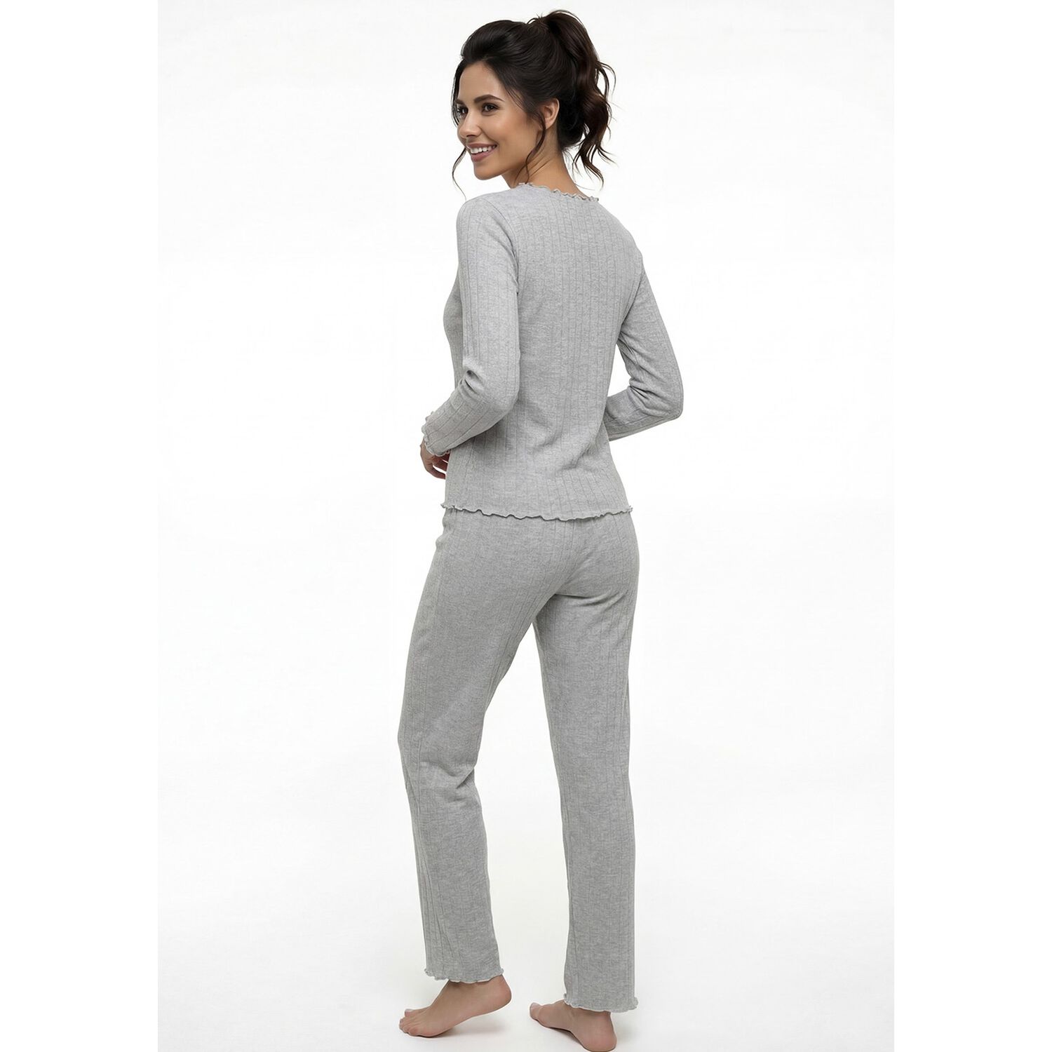 Pijama De Mujer Viscosa 60.1608m-gri image number 1.0