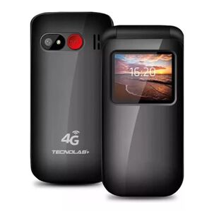 Telefono Senior Adulto Mayor Tipo Almeja 4g Negro